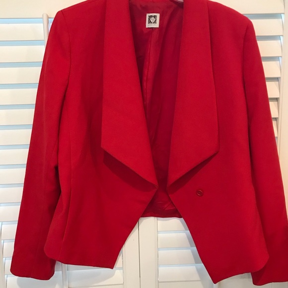 Wool Red blazer - Picture 3 of 8